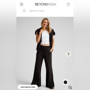 NWT Beyond Yoga LuxFleece Wideleg Sweatpants